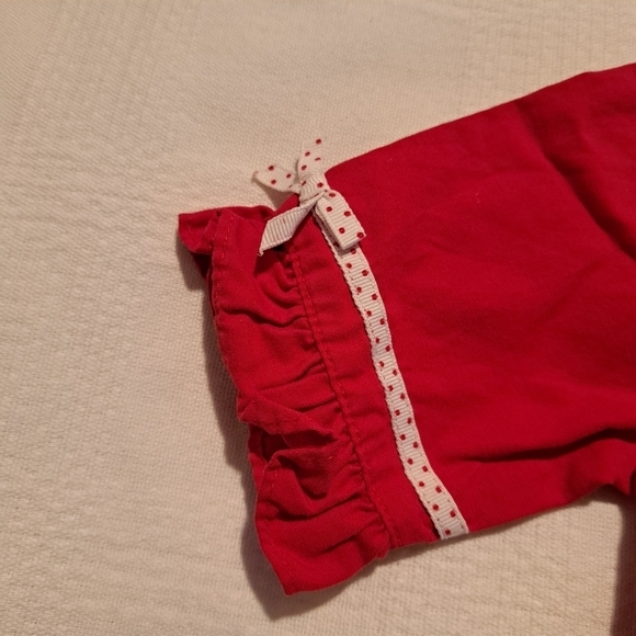 Gymboree Vintage yellow label red zip up spring jacket girls 0-6 months - Picture 2 of 5